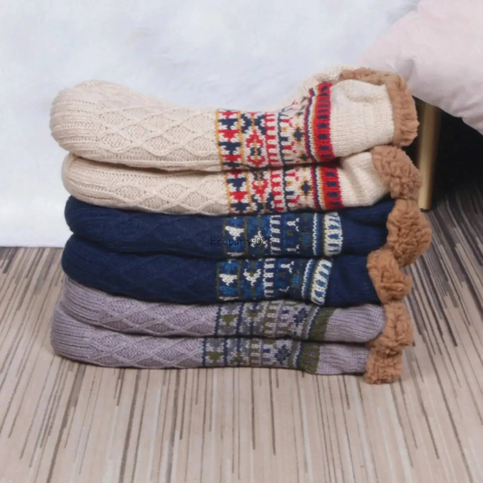 Velvet Slipper Socks