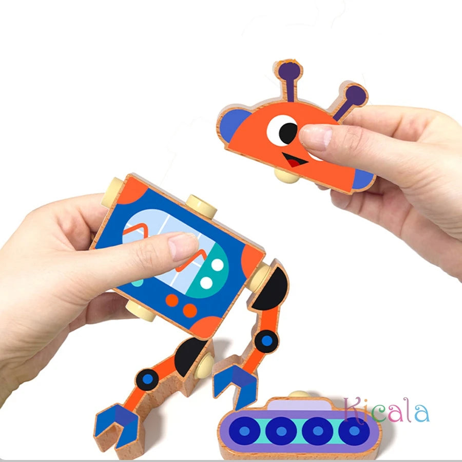 Wooden Robot STEM Kit