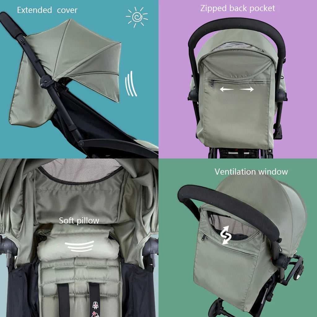 Stroller Canopy and Cushion Set
