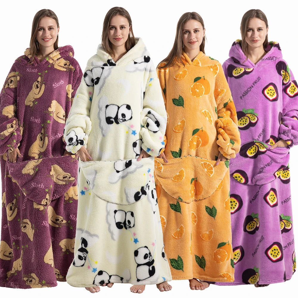 Wearable Hoodie Blanket