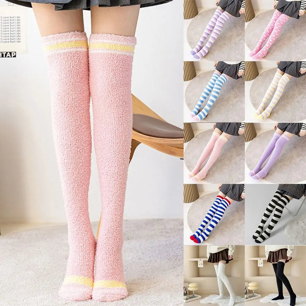 Over-Knee Fleece Socks
