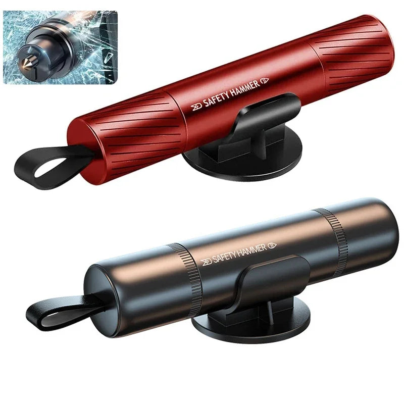 2-in-1 Car Escape Hammer