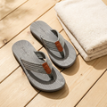 Men's breathable flip flops on deck boards